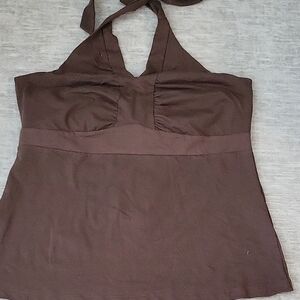 a.n.a Chocolate Brown Top